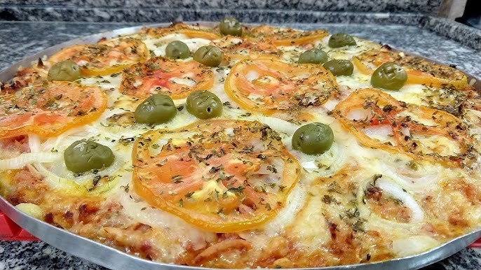 Massa de pizza com pão francês prático demais