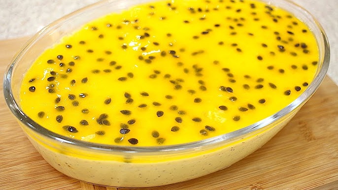  mousse de maracujá com suco concentrado