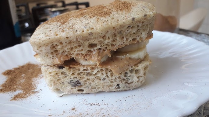 Pãozinho low carb no micro-ondas prático