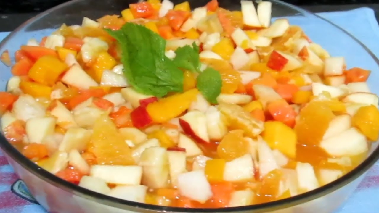 Salada de fruta de baixa caloria fácil