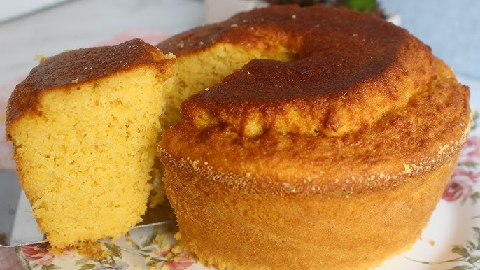 Bolo de milho na air fryer