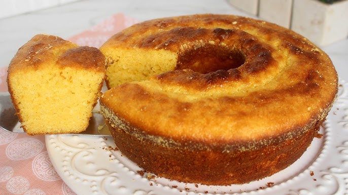 Bolo de milho sem lactose prático