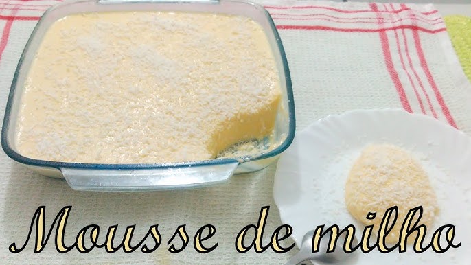 Sobremesa gelada de milho prático
