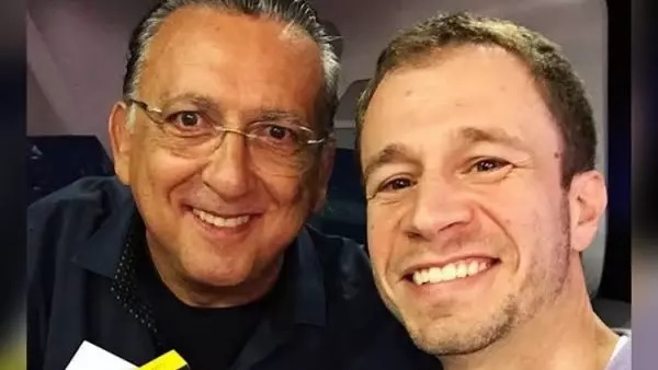 Galvão Bueno e Tiago Leifert